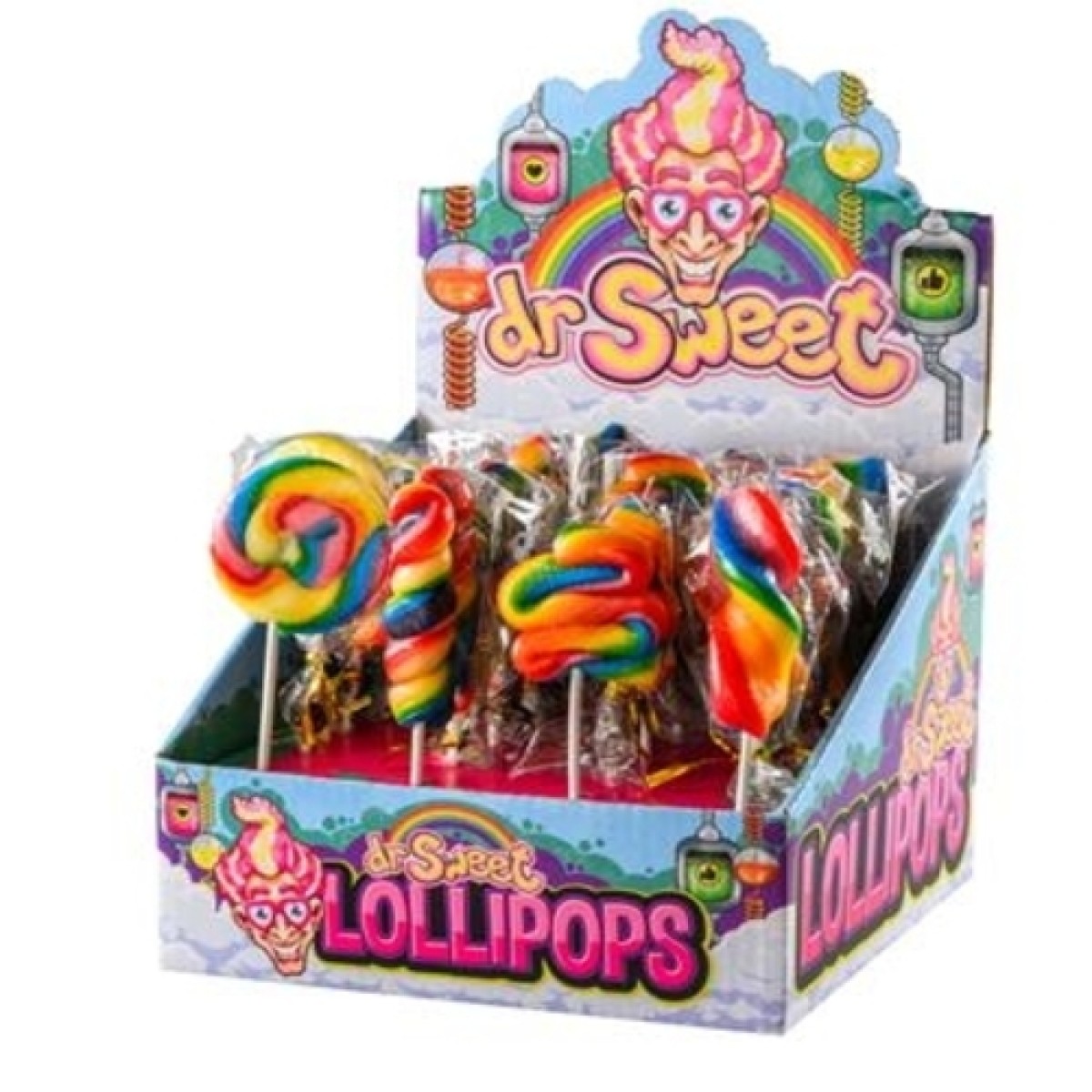 Mini-lollipops regenboog 17gr